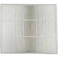 High-resolution hero shot of the white pleated Sharp FZA28HFU True HEPA replacement filter.