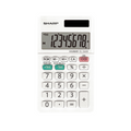 Sharp EL244W 8-Digit Handheld Pocket Calculator ? Twin Power Solar & Battery Backup