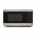 High-resolution centered studio hero shot of the Sharp SMC0762KSC Stainless Steel Countertop Microwave against a pure white background.