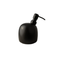 Kiwi soap dispenser, matt black ceramic + steel