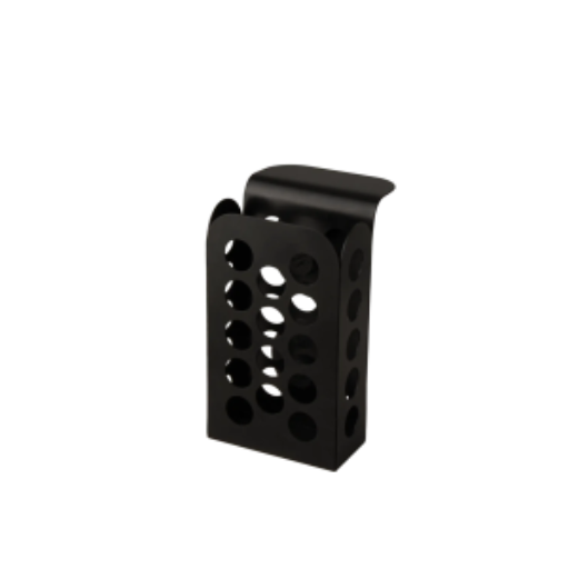 Cutlery basket, black stainless steel