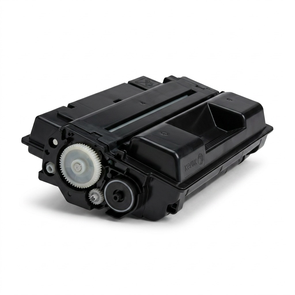 Pure hero shot of the Xerox 006R01605 black toner cartridge on a crisp white background.
