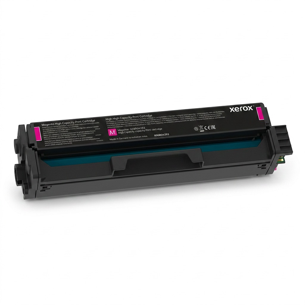 Xerox 006R04393 Magenta print cartridge product visualization, isolated.