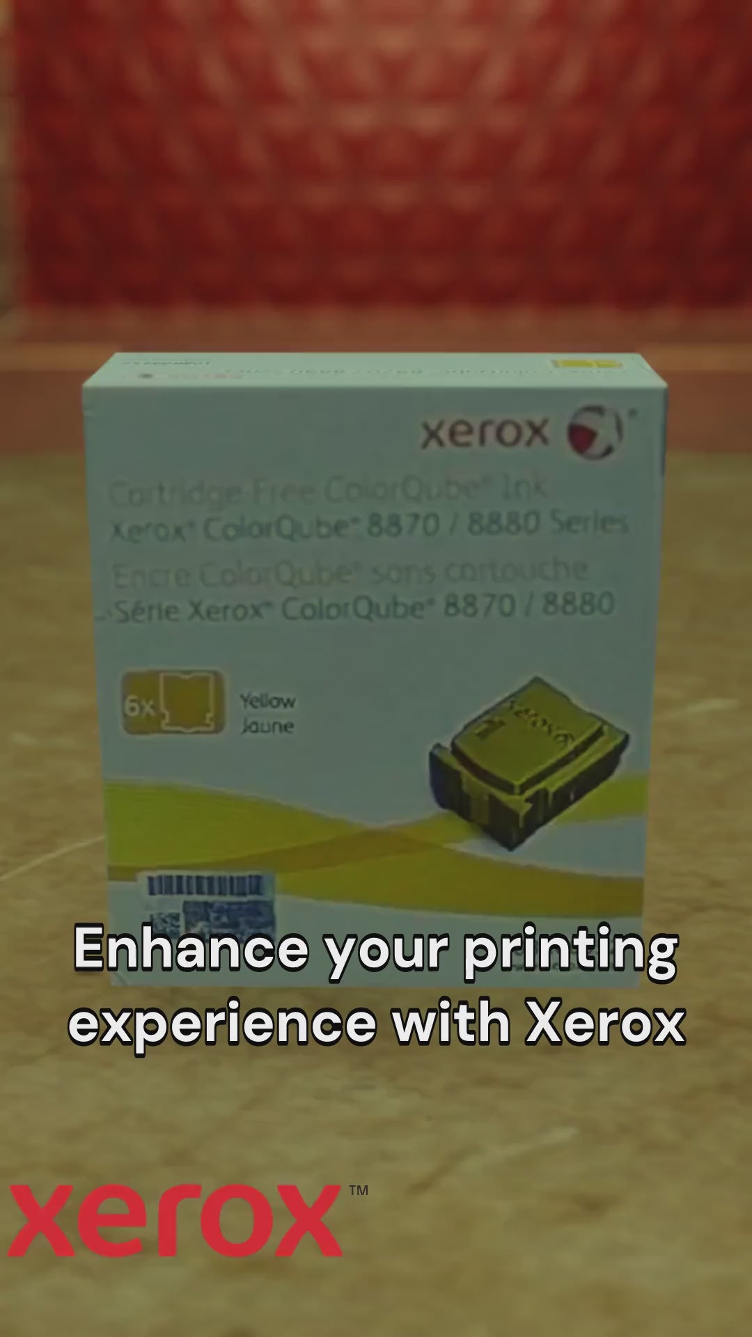 108R00952 Xerox Colorqube Ink Yellow, Colorqube 8870 (6 Sticks), North America For 8880 Colorqube