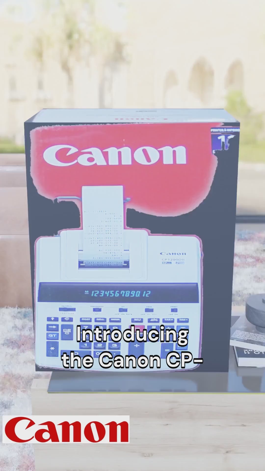 9932B002 Canon CP-1200DII Silver 12-digit Printing Calculato